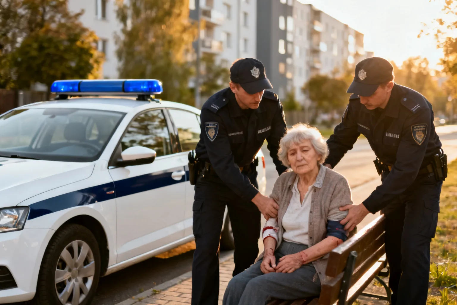 Policjanci pomogli rannej 85‑latce na ul. Lubuskiej we Wrocławiu