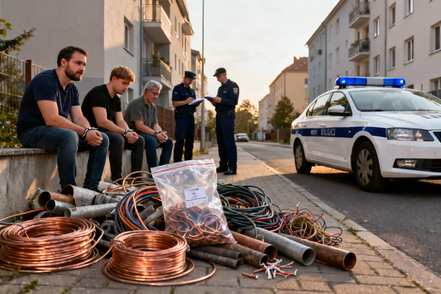 We Wrocławiu odzyskano część miedzi skradzionej z zakładu — zatrzymano trzech mężczyzn
