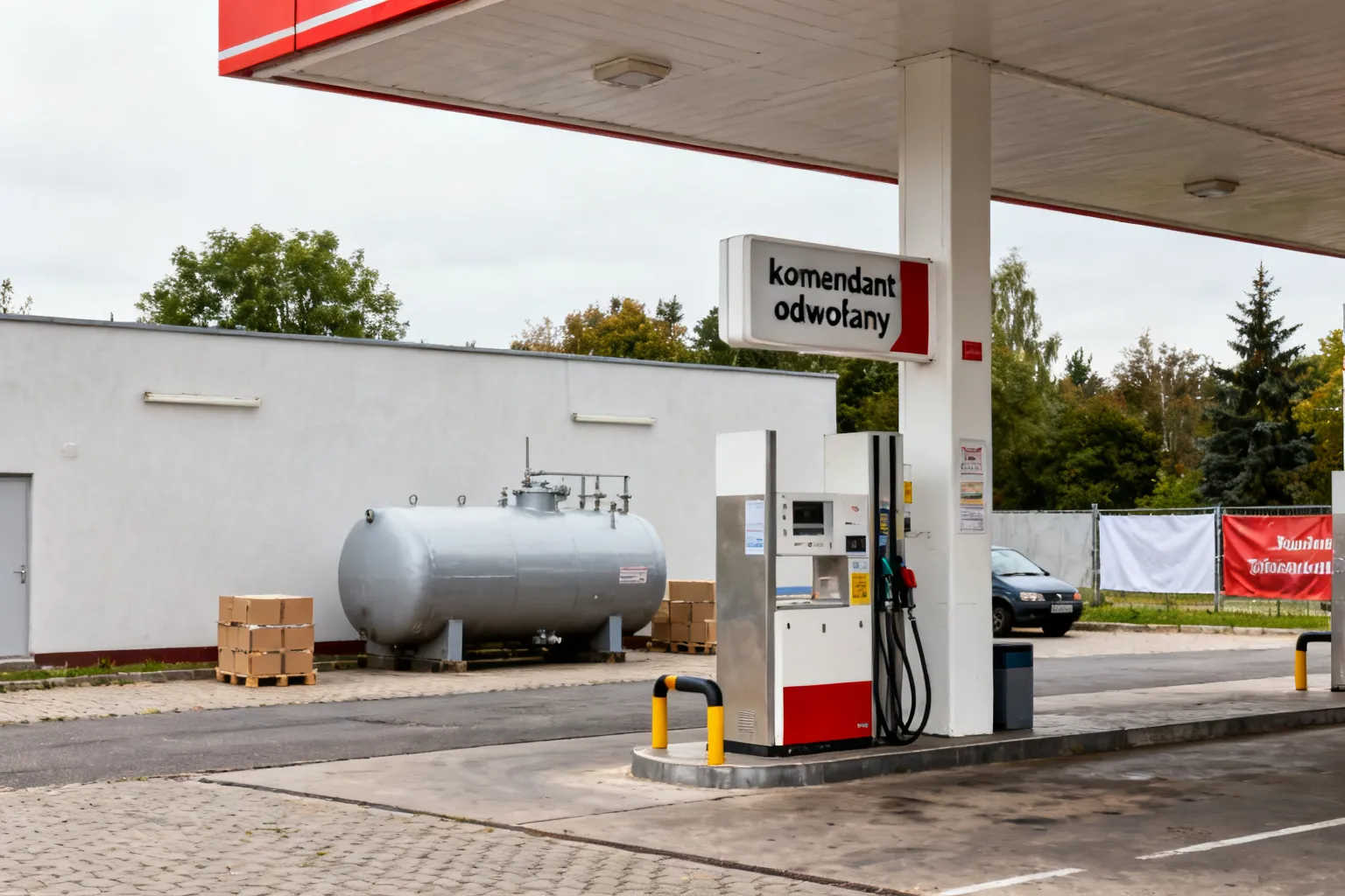 Awantura na stacji paliw w Wałbrzychu — komendant odwołany