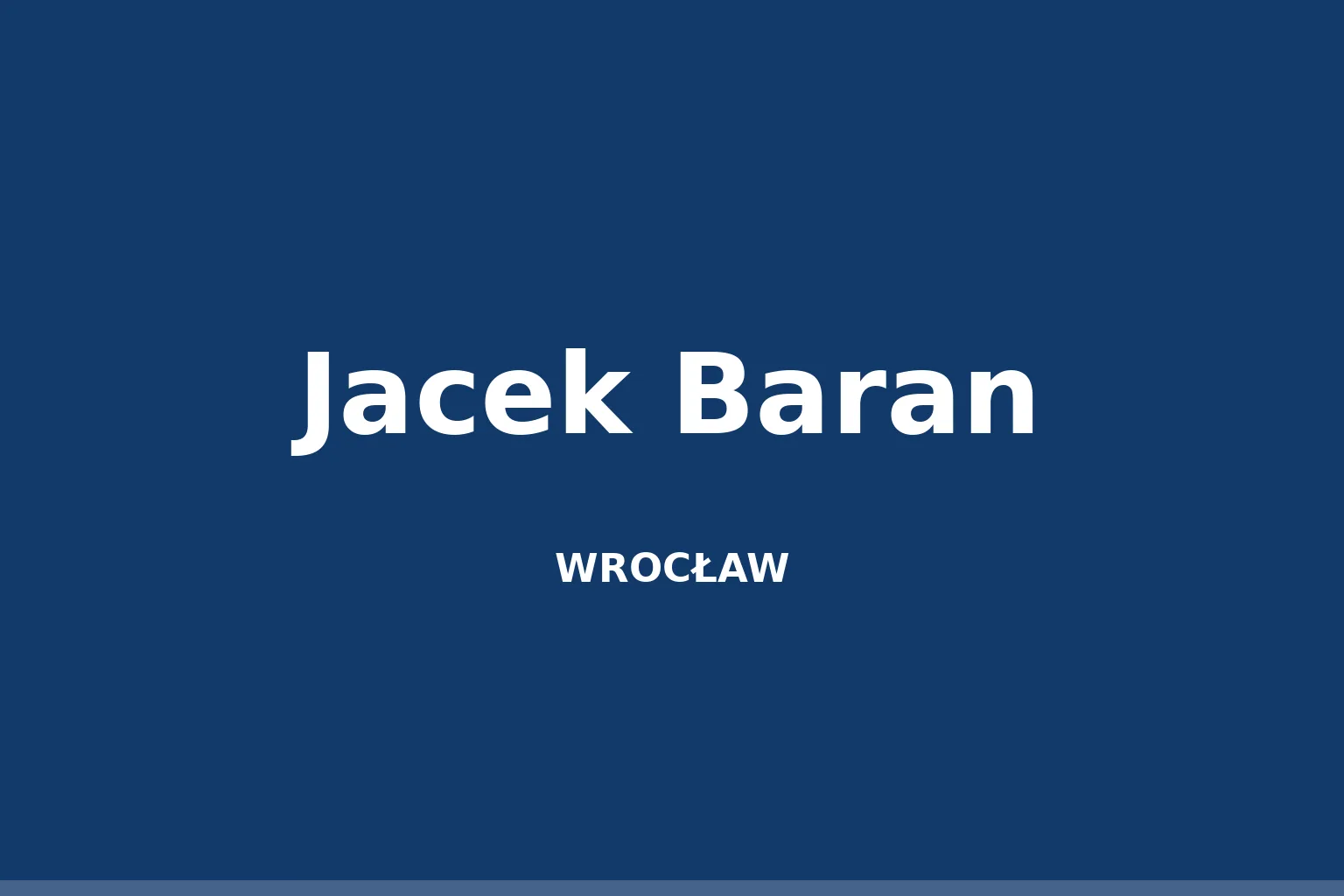 Jacek Baran
