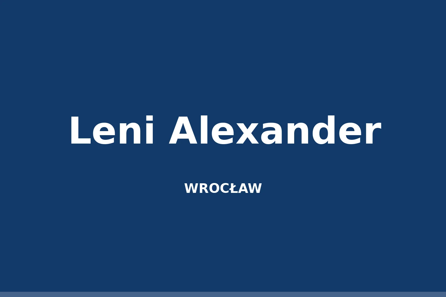 Leni Alexander