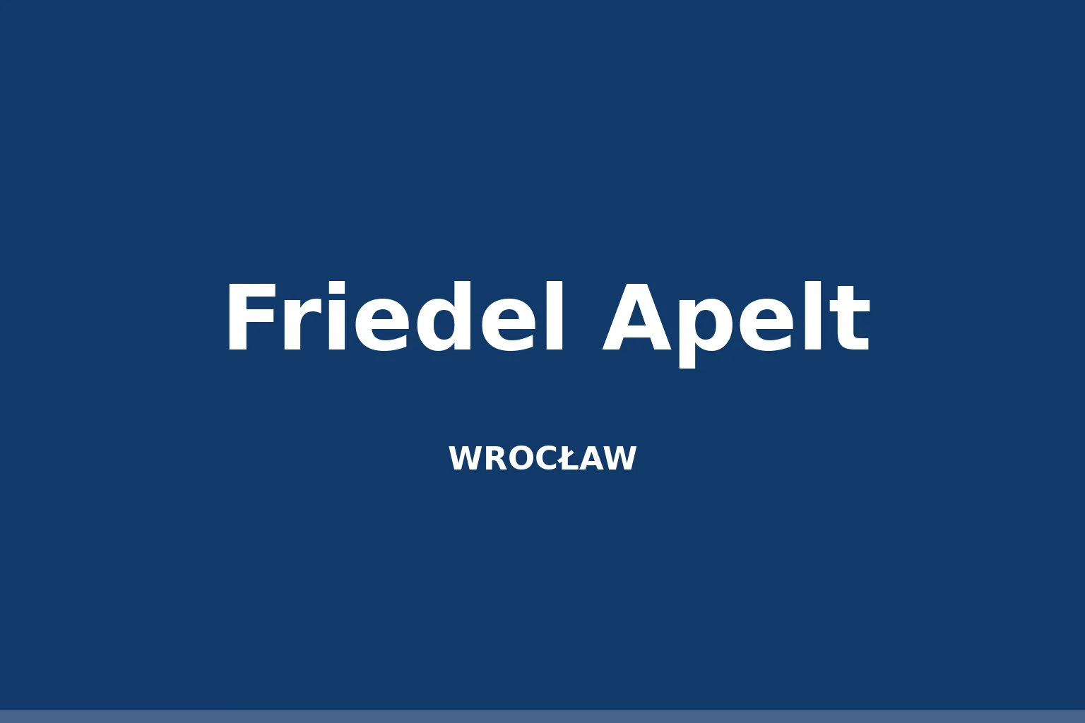 Friedel Apelt
