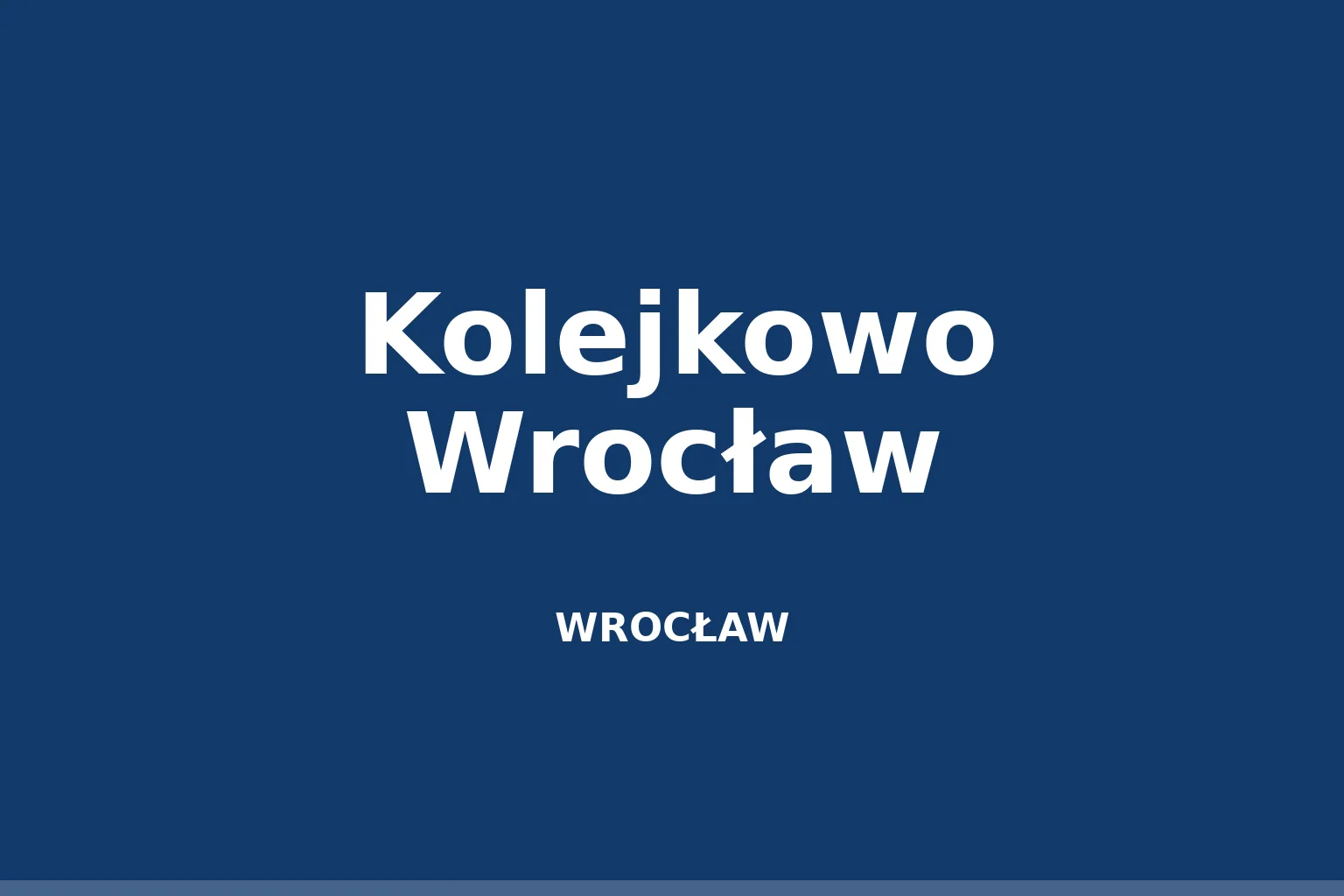 Kolejkowo Wrocław
