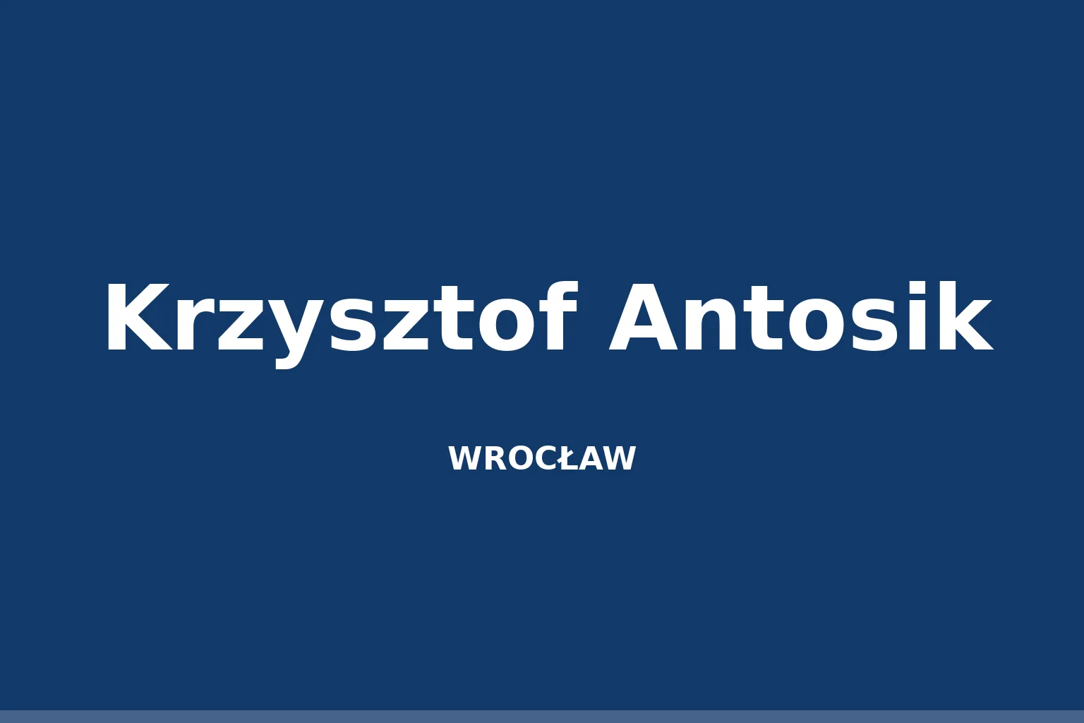 Krzysztof Antosik