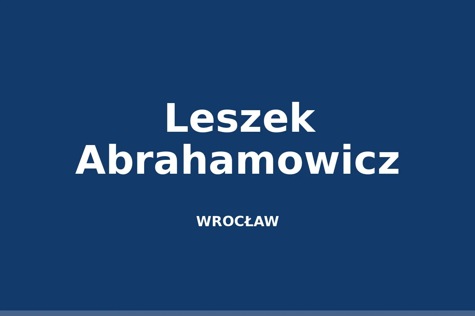 Leszek Abrahamowicz